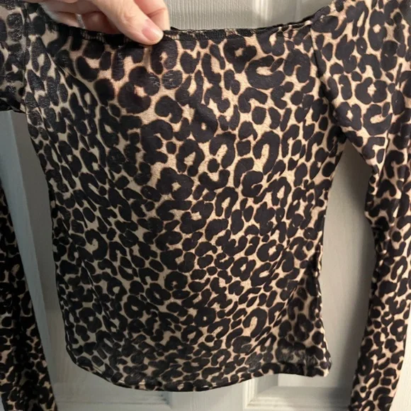 Wild Fable Animal Print Long Sleeve Top - Picture 4 of 7